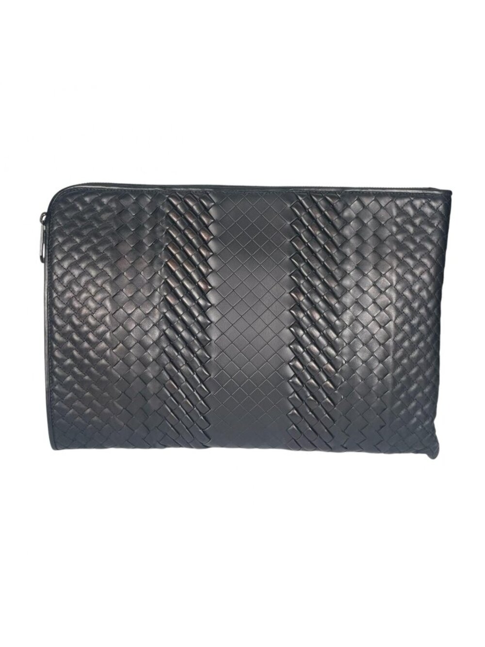 Bottega Veneta Intrecciato Clutch Leather Black